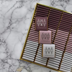 50 Pcs Wedding Chocolate, Wedding Chocolate Favors, Customized Chocolate, Wedding Favors, Engagement Chocolate, Favors For Guests, Wedding