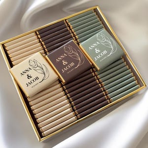 50 Pcs Wedding Chocolate, Wedding Chocolate Favors, Customized Chocolate, Wedding Favors, Engagement Chocolate, Favors For Guests, Wedding