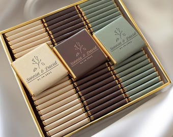 50 Chocolate Favors, Wedding Chocolate,Chocolate Favors,Custom Chocolates,Chocolate With Case,Fancy Wedding Favors,Candy for Weddings