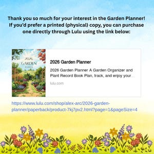 2026 Garden Planner Printable: Plant Journal & Organizer (PDF Download, A4/US Letter Sizes) image 8