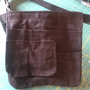 Waxed Canvas Fabric Deluxe Custom Hip Bag, Utility Belt With Pockets and Swivel Hook