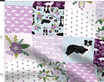 Border Collie Fabric Mini RN Nurse Scrub Pocket with Belt