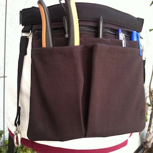 Canvas Utility Belt with Pockets, Zipper, and Swivel Hook
