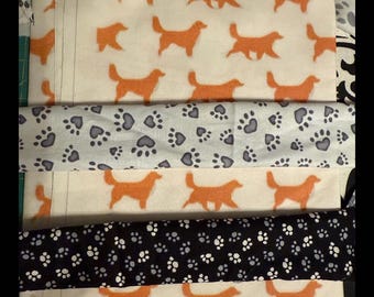 Dog Print Scrub Utility Belt, Nurse Vet Tech Pocket Organizer