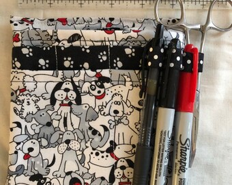 Mini RN Scrub Pocket Nurse Instrument Pouch Vet Tech in Choice of Fabric