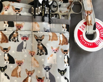 Chihuahua, Belted Scrub Pocket, Medical Bag, Nurses, Interns, Vet Techs, Doctors, Pet Parents