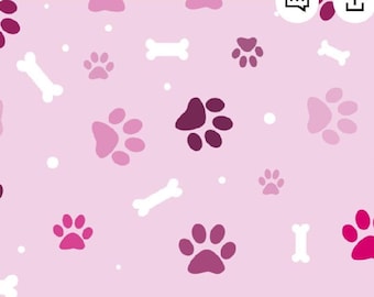 Vet Tech Zipper Pouch: Pink Paw Print Nurse Mini Organizer