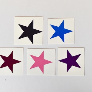 Muticolor stars (5 pack)