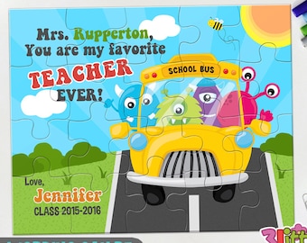 Personalized Teacher Appreciation Puzzle - Personalized 8" x 10" Puzzle - Personalized Teacher Puzzle - Personalized Gift for Teacher