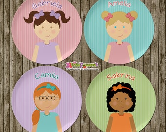 personalized children's plate sets