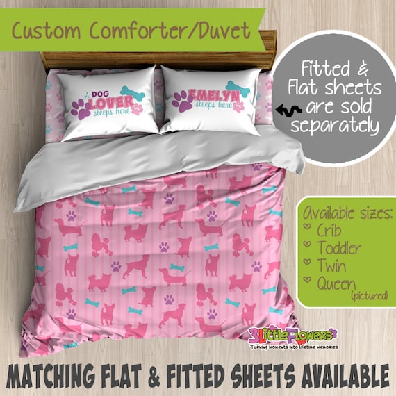 Dogs Custom Comforter/Duvet Kids Comforter Kids Duvet Customized