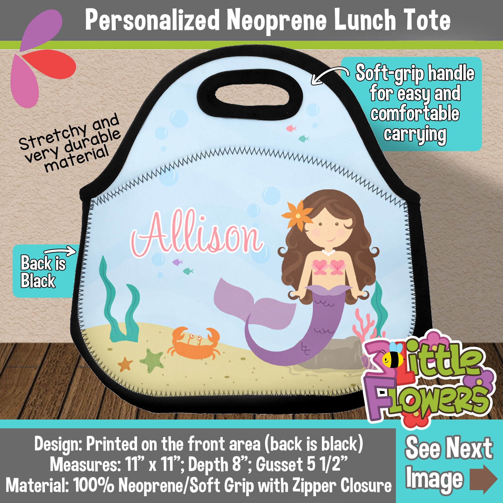 Custom neoprene lunch bag clearance