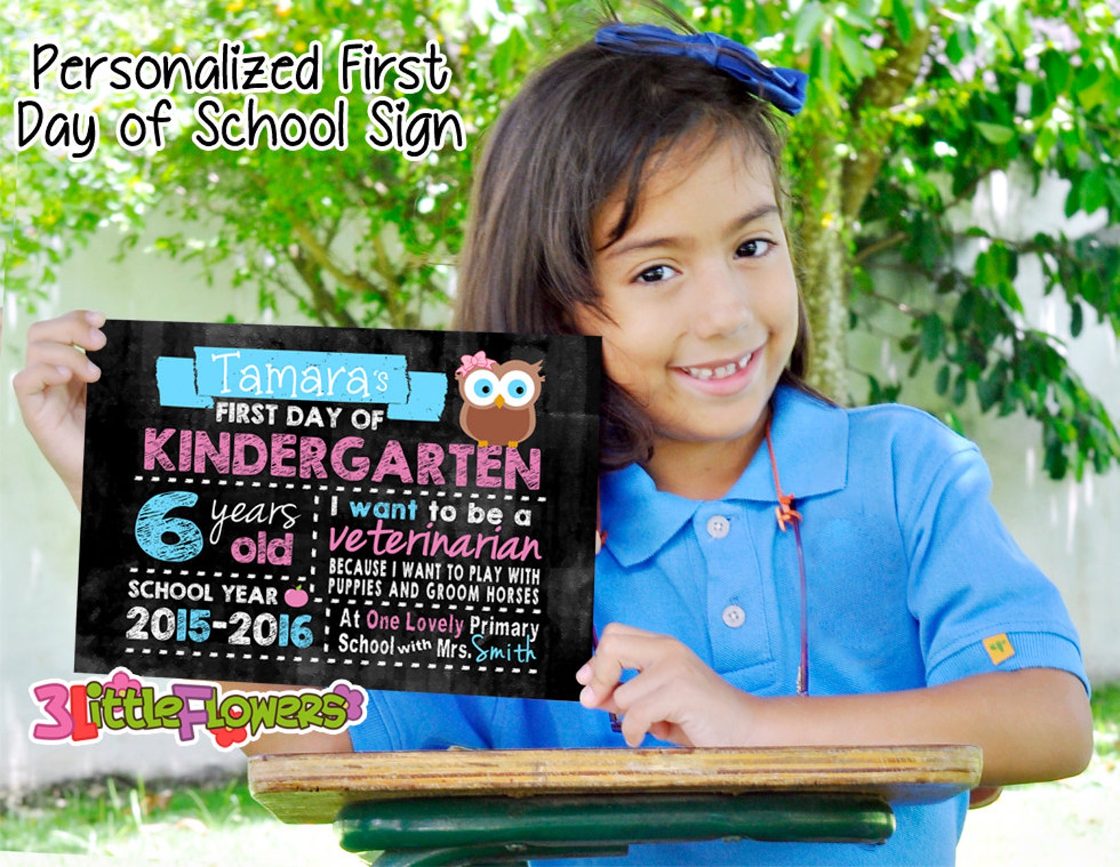 First Day of School Sign Printable First Day of School Etsy