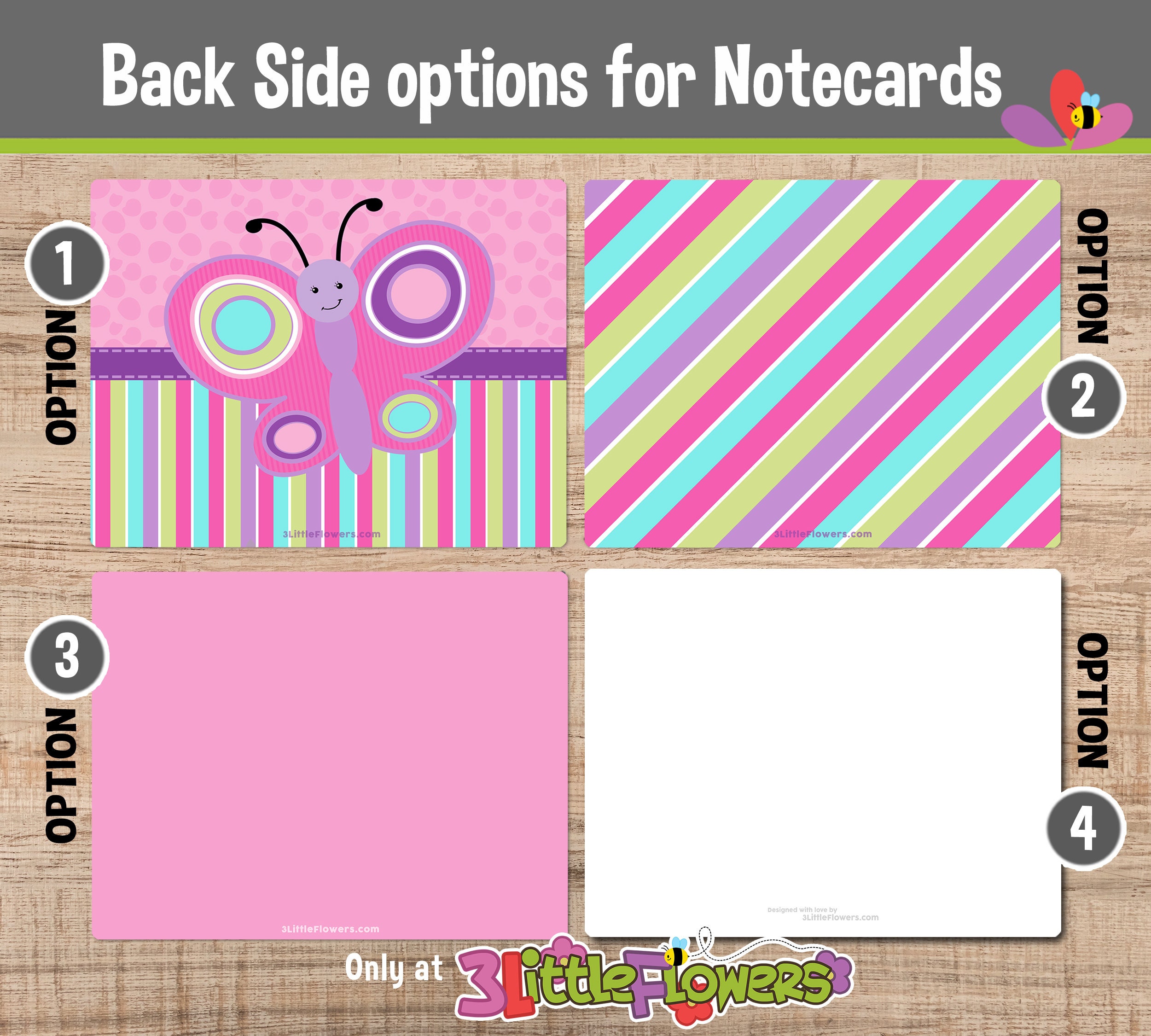 Butterfly Note Cards - Set of Personalized Note Cards - 4.25” X 5.5 ...