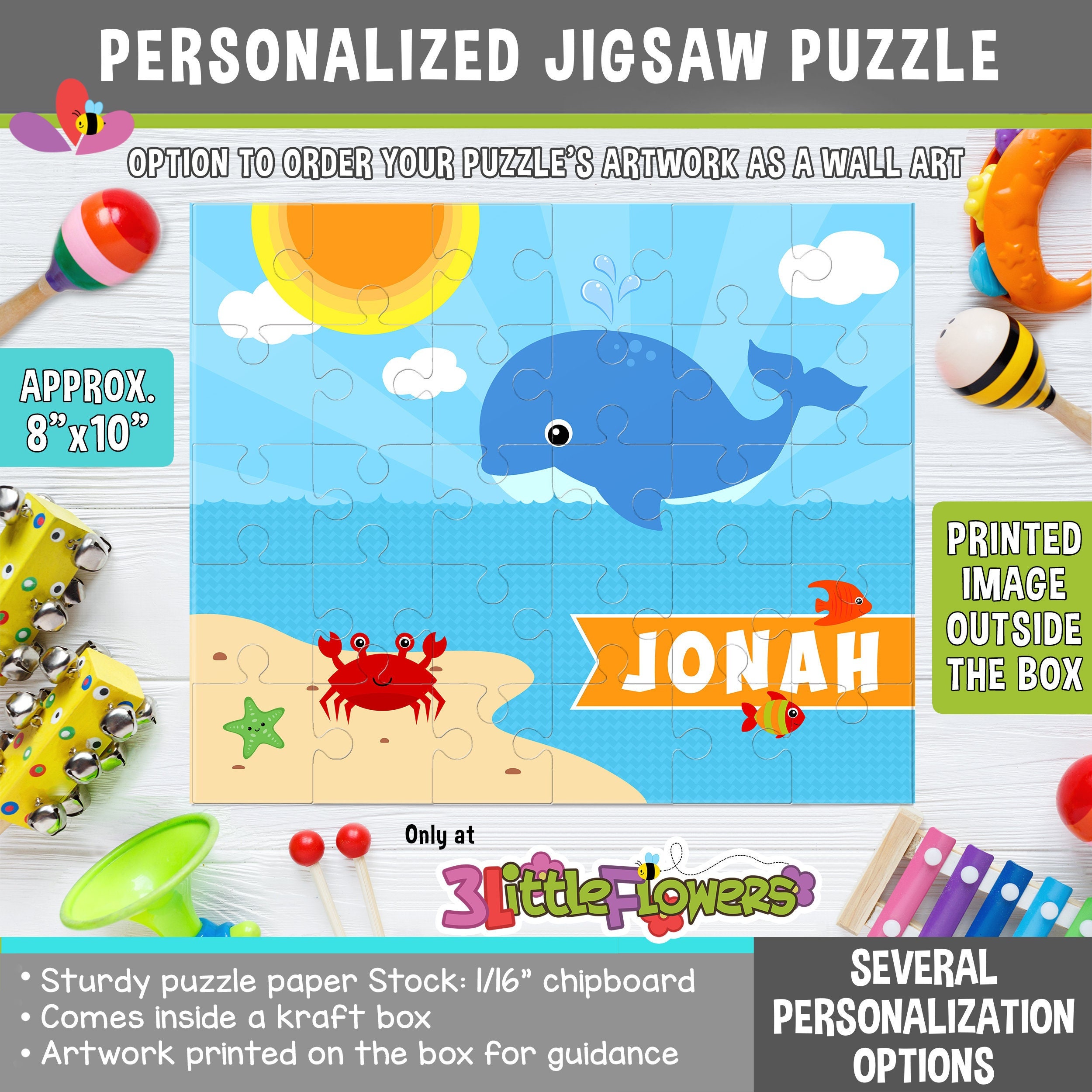 Name Puzzle Personnalisé Cadeau Bébé, Jouets Cadeaux pour Bébés de 1 an, Puzzle Jigsaw de Nom de Bébé Personnalisé,Bébé Anniversaire - Cdiscount  Jeux - Jouets