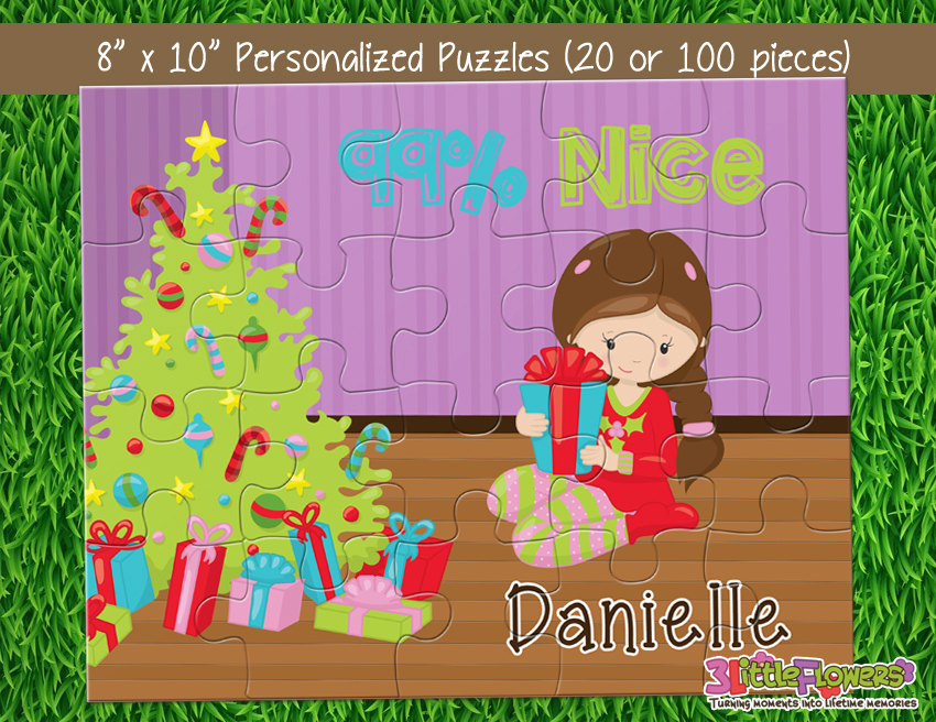 Christmas Puzzle Personalized 8 x 10 Puzzle Etsy