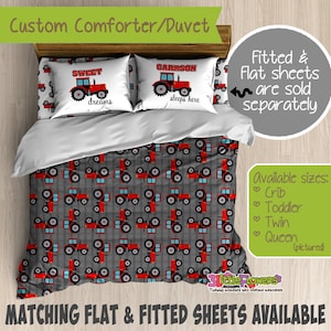Tractor Custom Comforter Duvet Kids, Case Ih Twin Bedding
