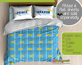 Prince Custom Comforter/Duvet - Kids Comforter - Kids Duvet - Customized Children Bedding - Kids Pillowcase - Prince Bedroom Decor