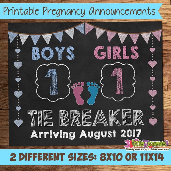 Tie Breaker Pregnancy Announcement