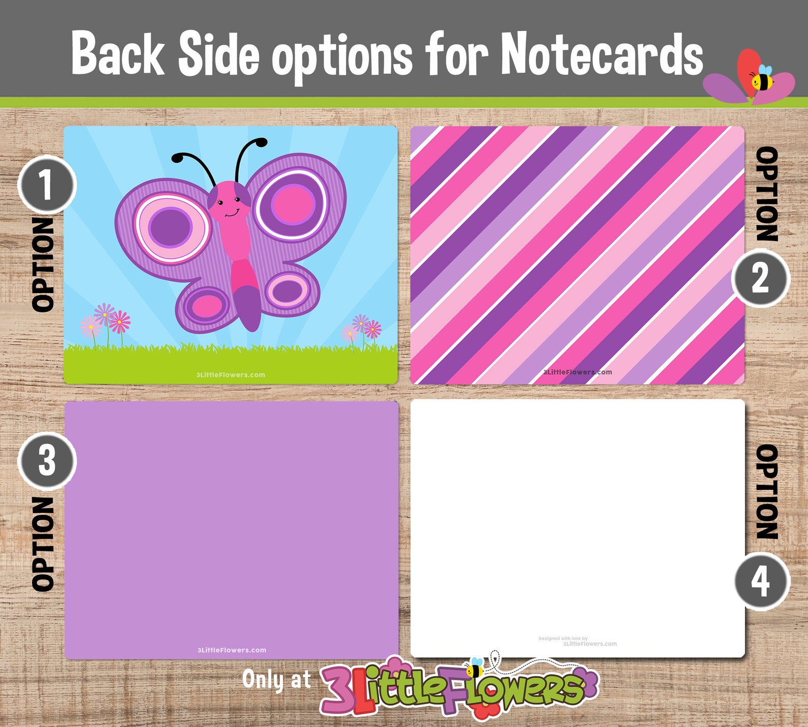 Butterfly Note Cards - Set of Personalized Note Cards - 4.25” X 5.5 ...