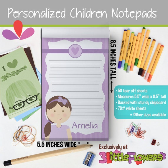 personalized stationery for little girls