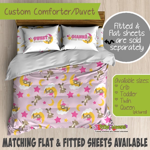 Moons And Stars Custom Comforter Duvet Kids Comforter Kids