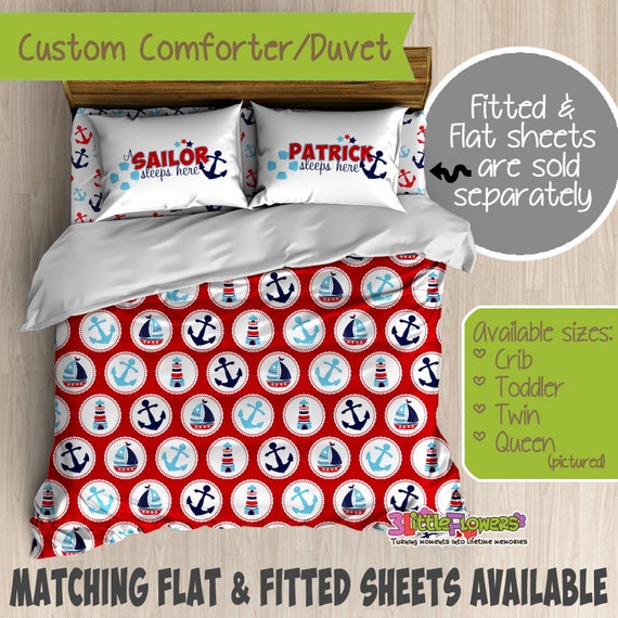 Nautical Custom Comforter Duvet Kids