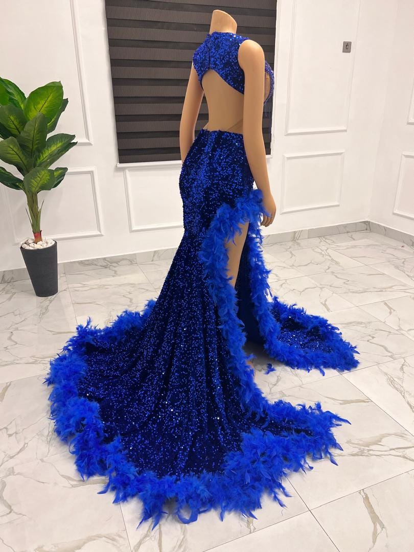 Blue Sequin Mermaid Dress Navy Blue Sequins Mermaid Off The Shoulder Long  Evening Dress  TANYA BRIDAL