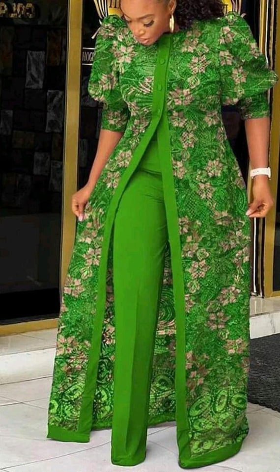 Ankara Print Kimono Dress: Nigerian Wedding Guest Outfit