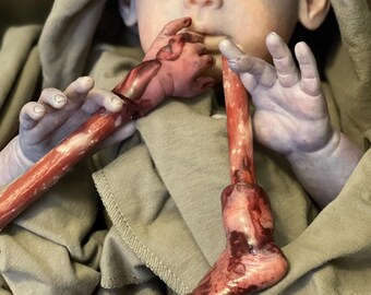 Handsicle Footsicle Set | Zombie Reborn Doll Chew Toy Prop