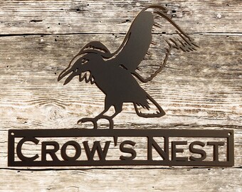 The Rooster May Crow design metal sign 30cm x 40cm