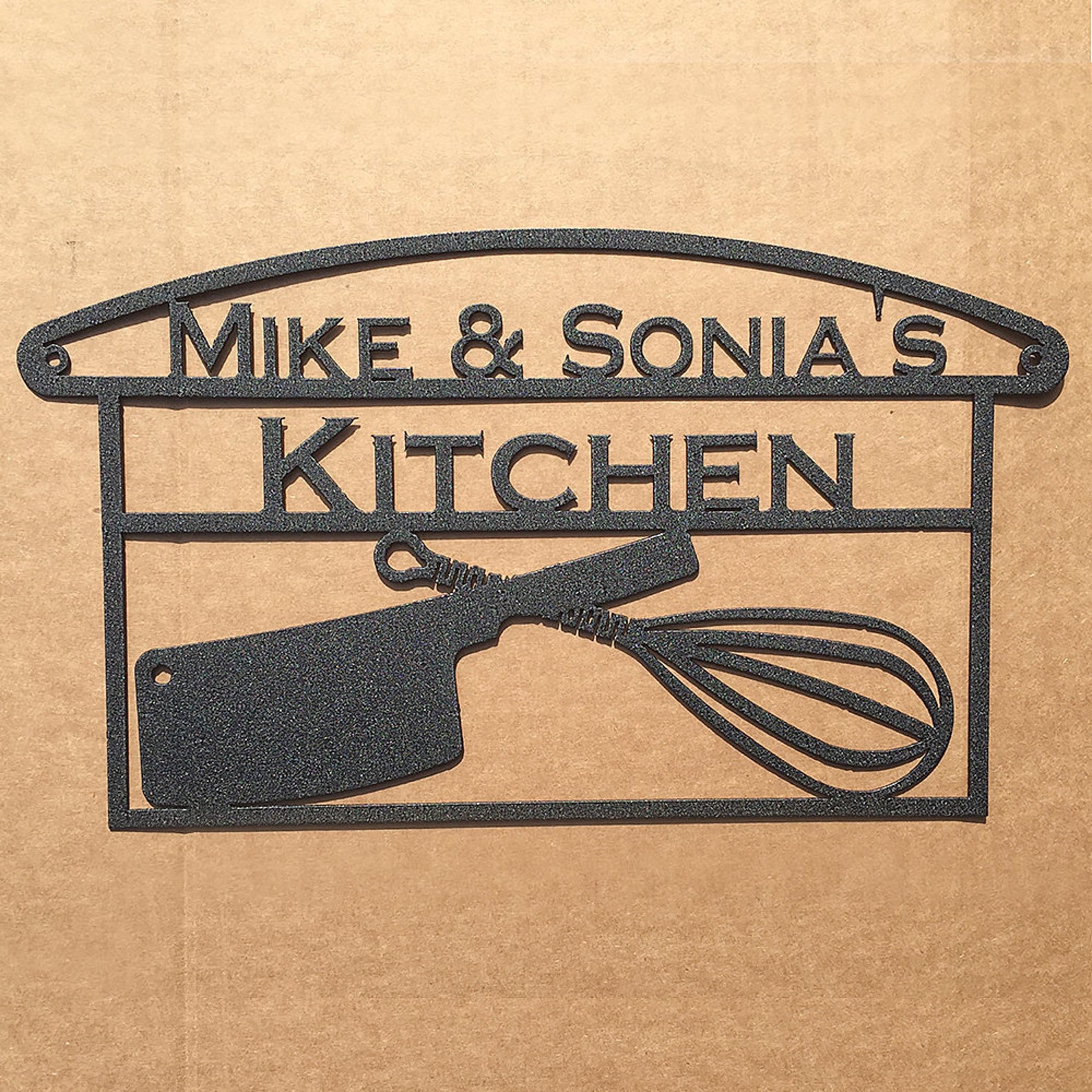 Kitchen utensil sign with custom text N14 Etsy