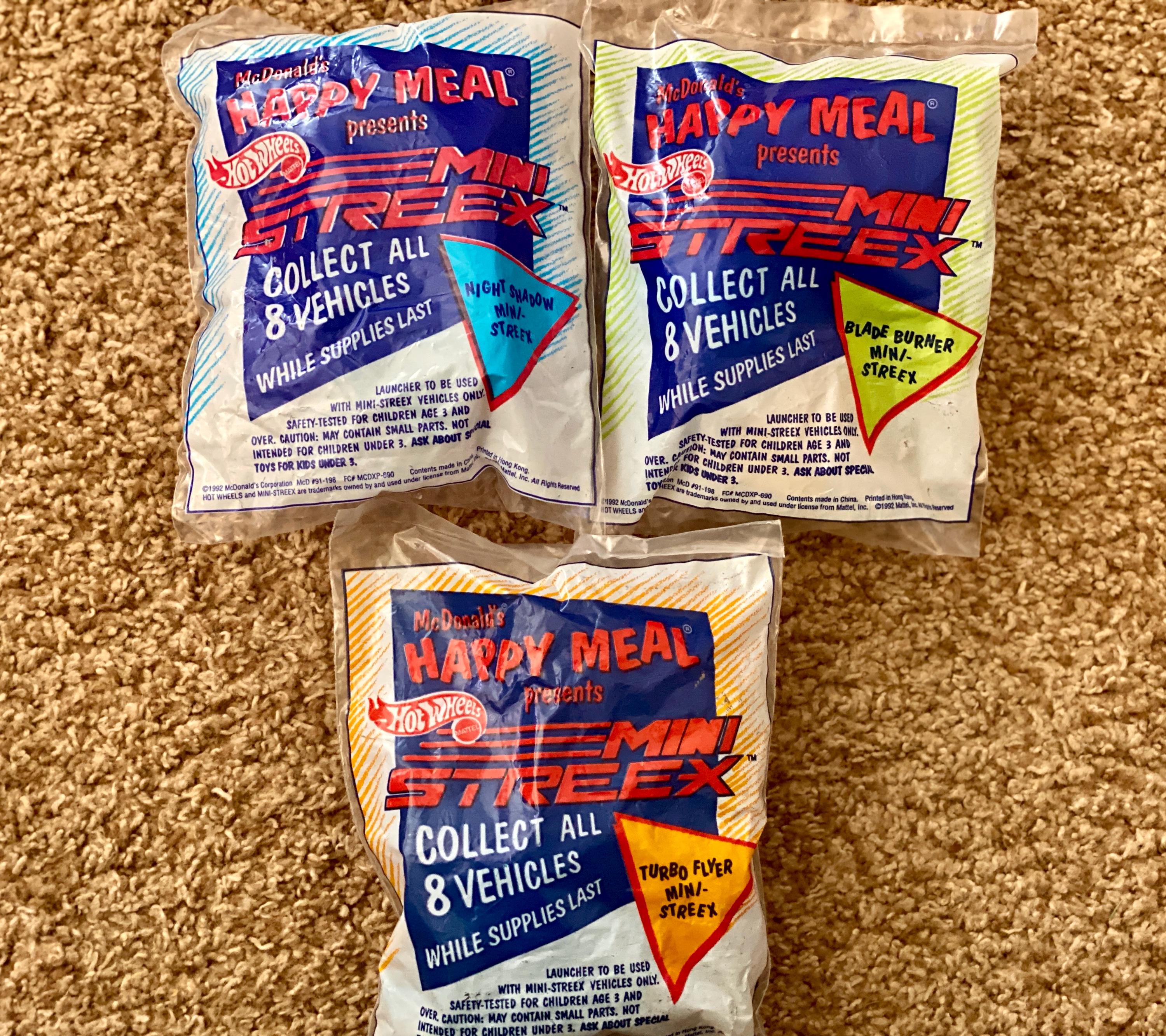 Vintage (1992) Hot Wheels Mini Streex Mcdonald's Happy Meal