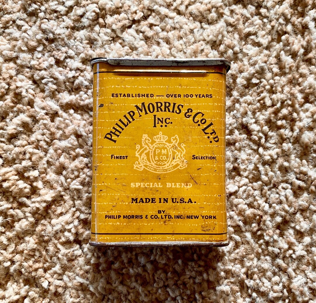 Rare Vintage (1940s) Philip Morris & Co. Special Blend Slidetop