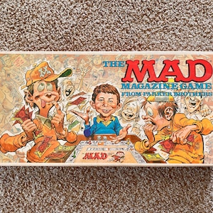 Vintage (1979) The Mad Magazine Board Game from Parker Brothera | Family Game Night | 70s Vintage Games [Pre-Owned / Incomplete]