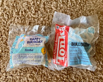 Zabawki z zestawu Happy Meal McDonald's Tonka Truck z rocznika 1994 | Buldożer Tonka | Wybierz sam [Zapieczętowane]