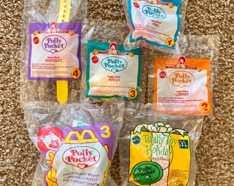 Vintage (1993-1995) Polly Pocket Sammler Glückliche Meal Spielzeug | Mattel/Bluebird | Du hast die Wahl [versiegelt]