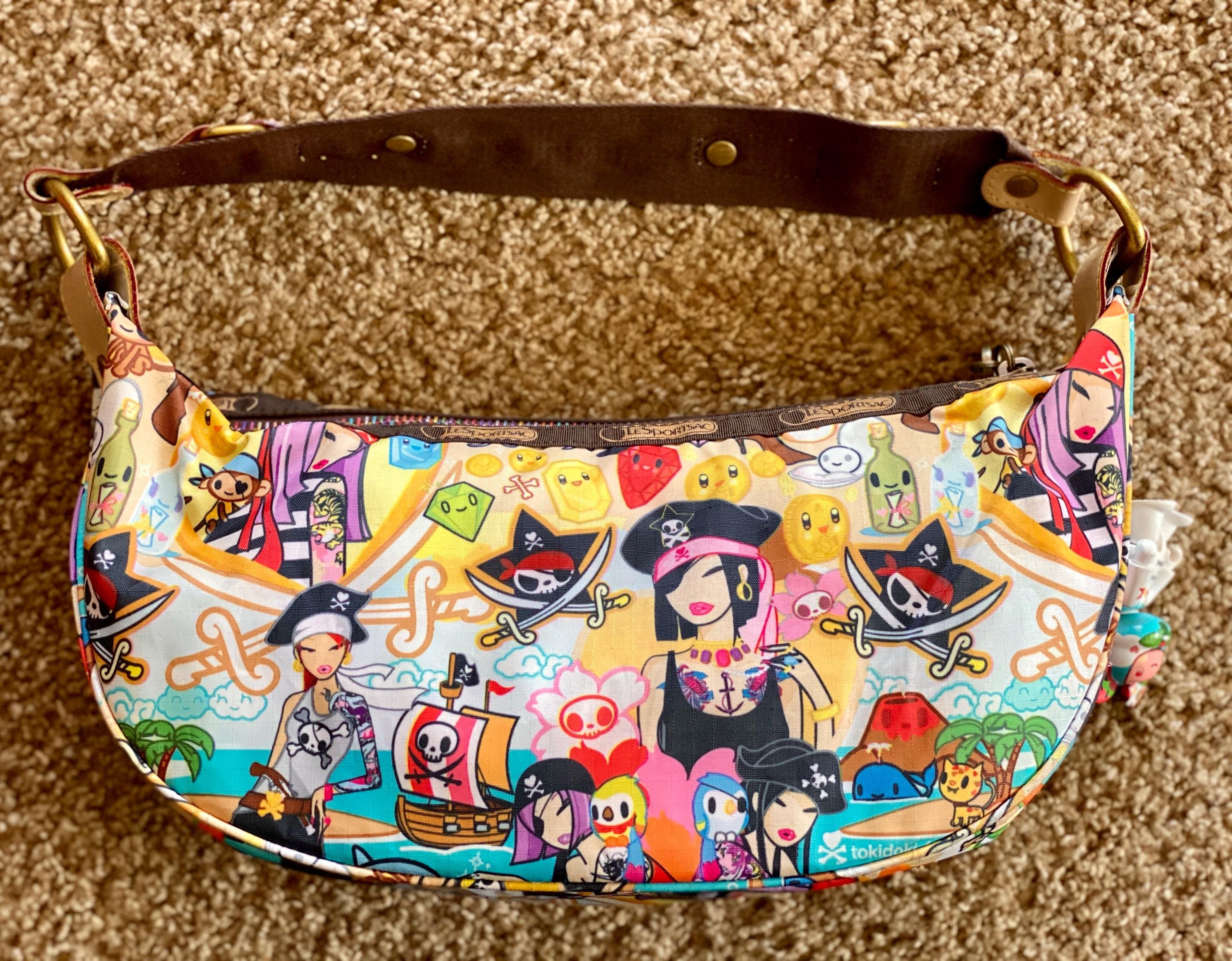 Rare Vintage (2000s) Tokidoki Lesportsac Pirate / Nautical Rare Vintage (2000s) Tokidoki Lesportsac Pirate / Nautical