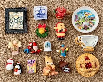 Vintage Schmuckstücke & Minis Puppenhaus, Regale, Drucker Tablett Sammlerstücke | Magneten