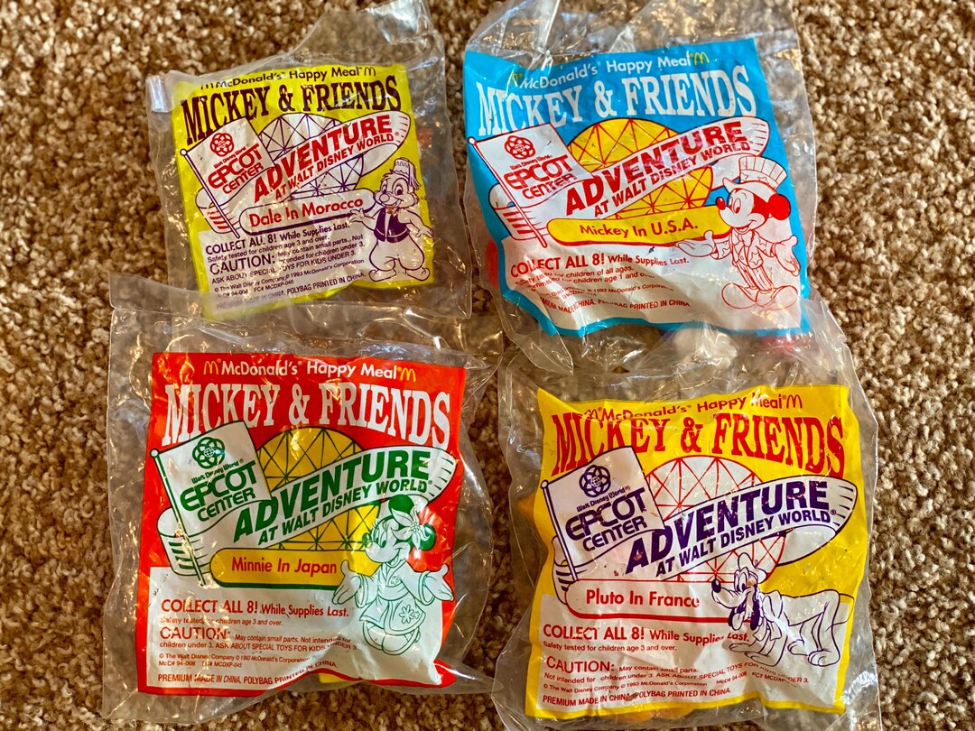 Vintage 1993 Mickey & Friends Mcdonald's Happy Meal Toy - Epcot