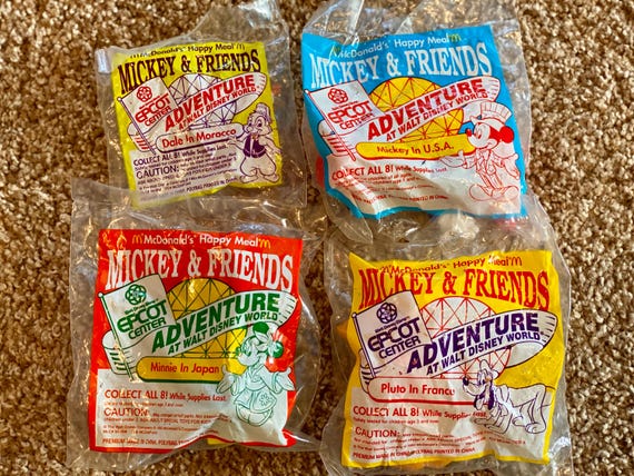 Vintage 1993 Mickey & Friends Mcdonald's Happy Meal Toy - Epcot