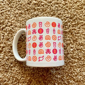 Tasse en céramique de café/thé Dunkin&#39; Donuts | Articles de décoration et ustensiles de cuisine pour beignets [Occasion]