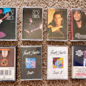 Cassettes vintage (années 90) | Divers genres | Roy Orbison, Frank Sinatra, Whitney Houston, Tony Bennett et plus | Vous choisissez [Occasion]