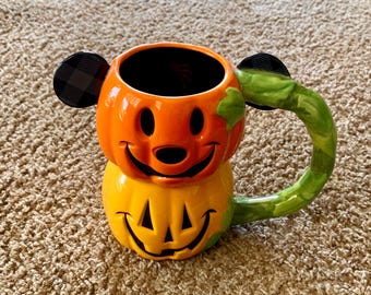 Ceramiczny kubek Disney Halloween | Kubek z dynią Myszki Miki