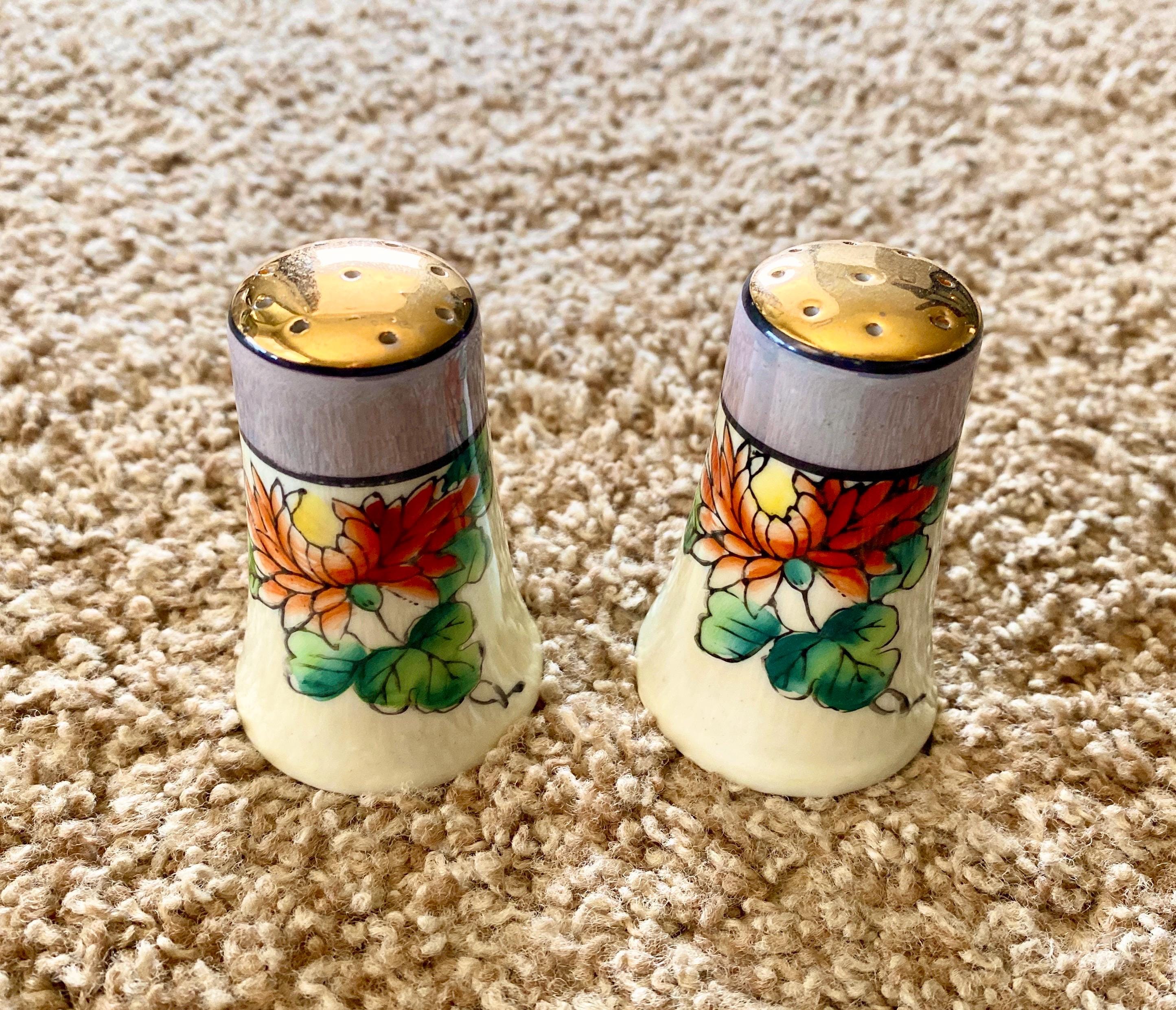 アンティーク　 希少イギリス　 調味料入　2個　 ソルトセラー　 ペッパーセラー OUTLET】ENGLAND antique HOVIS SALT & PEPPER イギリス