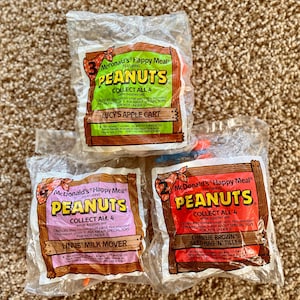 80s Vintage (1989) Peanuts McDonald&#39;s Happy Meal Toy Collection | You Choose [Sealed]
