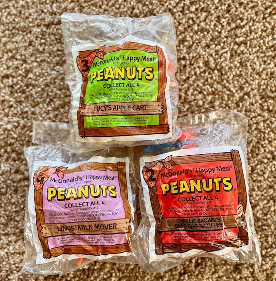 80s Vintage (1989) Peanuts McDonald's Happy Meal Toy Collection | You Choose [Sealed]