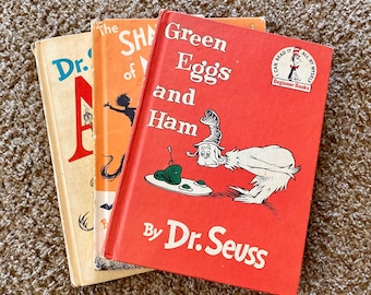 Vintage (1960s/1970s) Dr. Seuss Hardcover Kitschy Children's Books