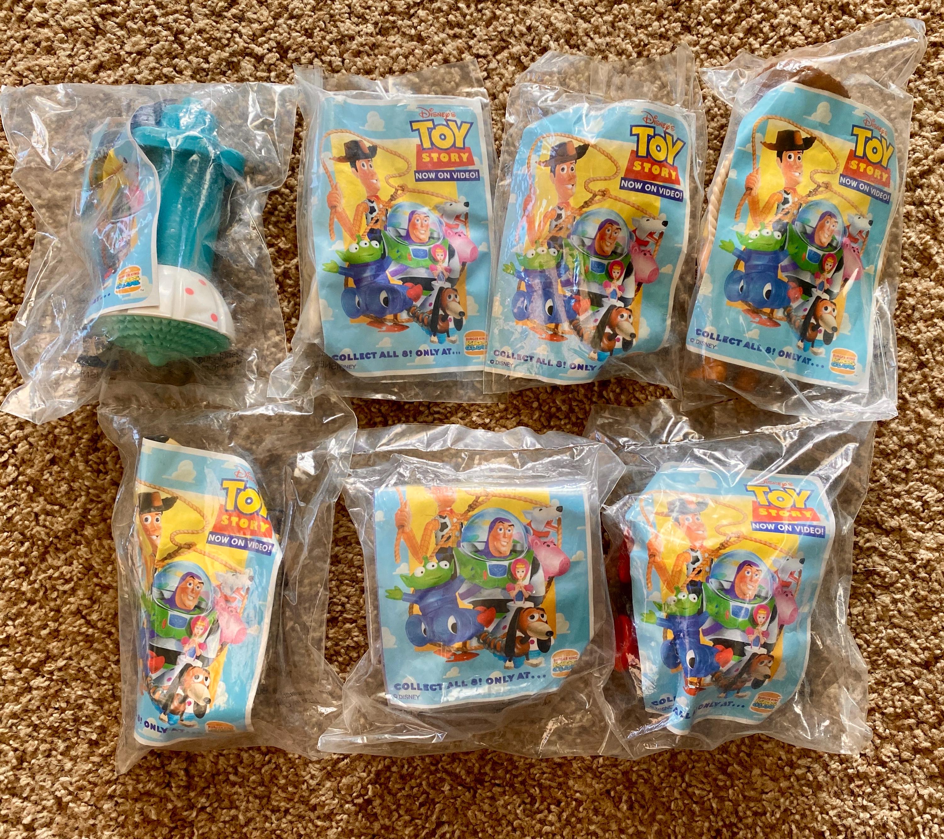 バーガーキング・ミールトイ・トイストーリー見本セット★1995年製・当時物 バーガーキング・ミールトイ・トイストーリー見本セット☆1995年製