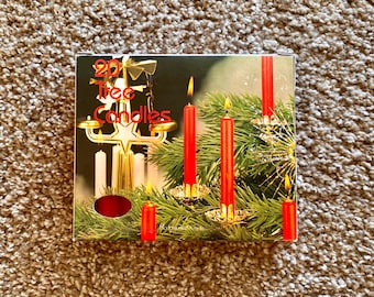 ヴィンテージ エンジェルチャイム レッド クリスマスツリーキャンドル
